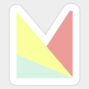 Minimal triangle art Sticker